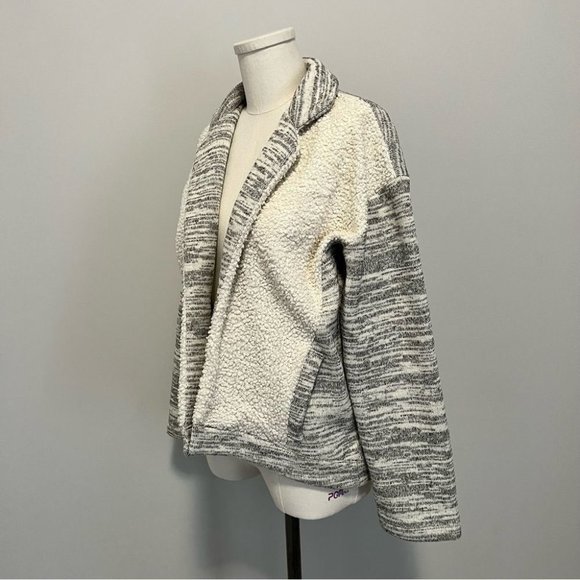 Anthropologie Saturday Sunday Fleece Sweater Jacket Shacket - Picture 5 of 13